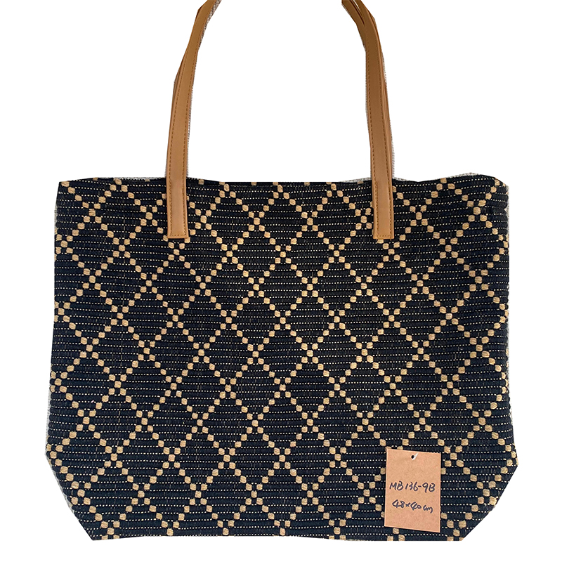 Hand-woven Vintage Linen Crossbody Bag for Sustainable Fashion Enthusiasts