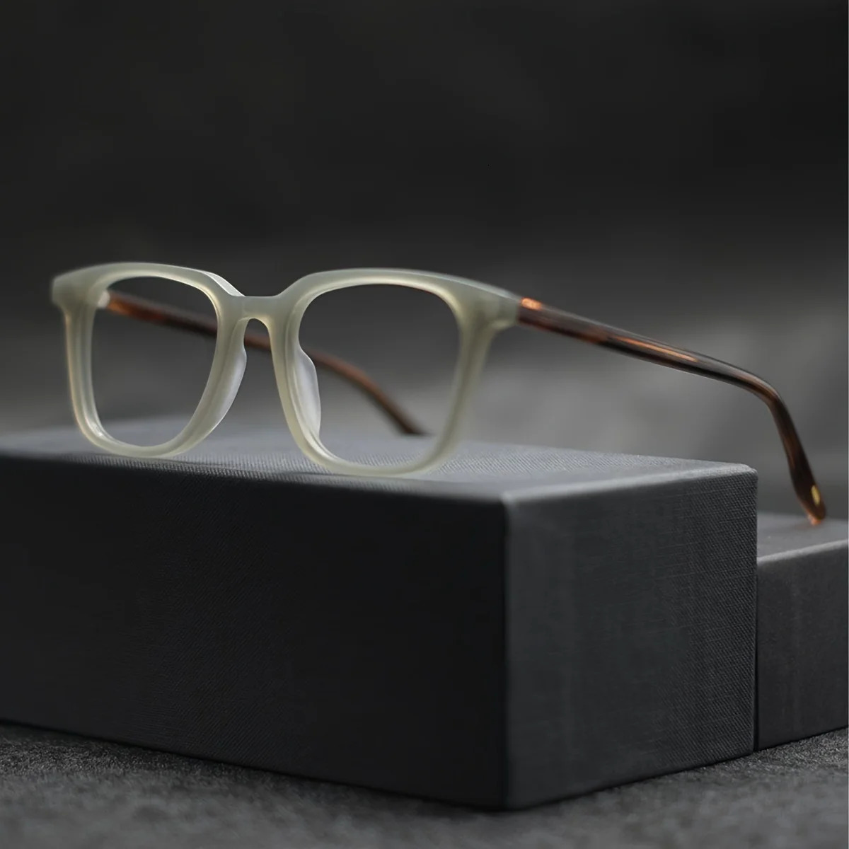 1pc Square Glasses Frame Unisex Lightweight Eyeglasses with Clear Lenses Frame for Women Men Eyewear 250107