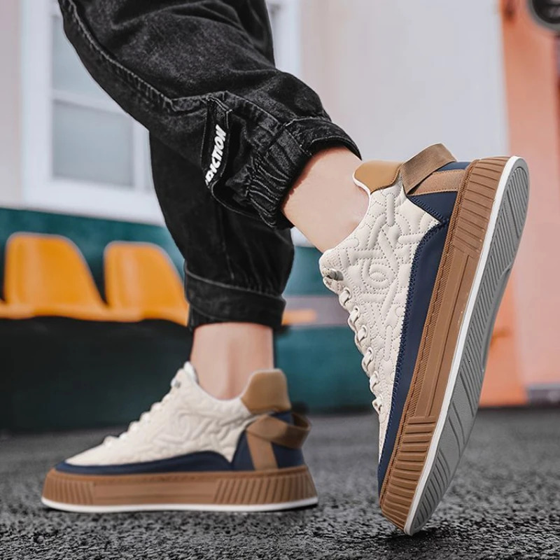 2023 Mens Chunky Sneakers Casual Fashion Light Non-slip Luxury Brand For Men Vulcanize Shoes Zapatos De Hombre ddmythur