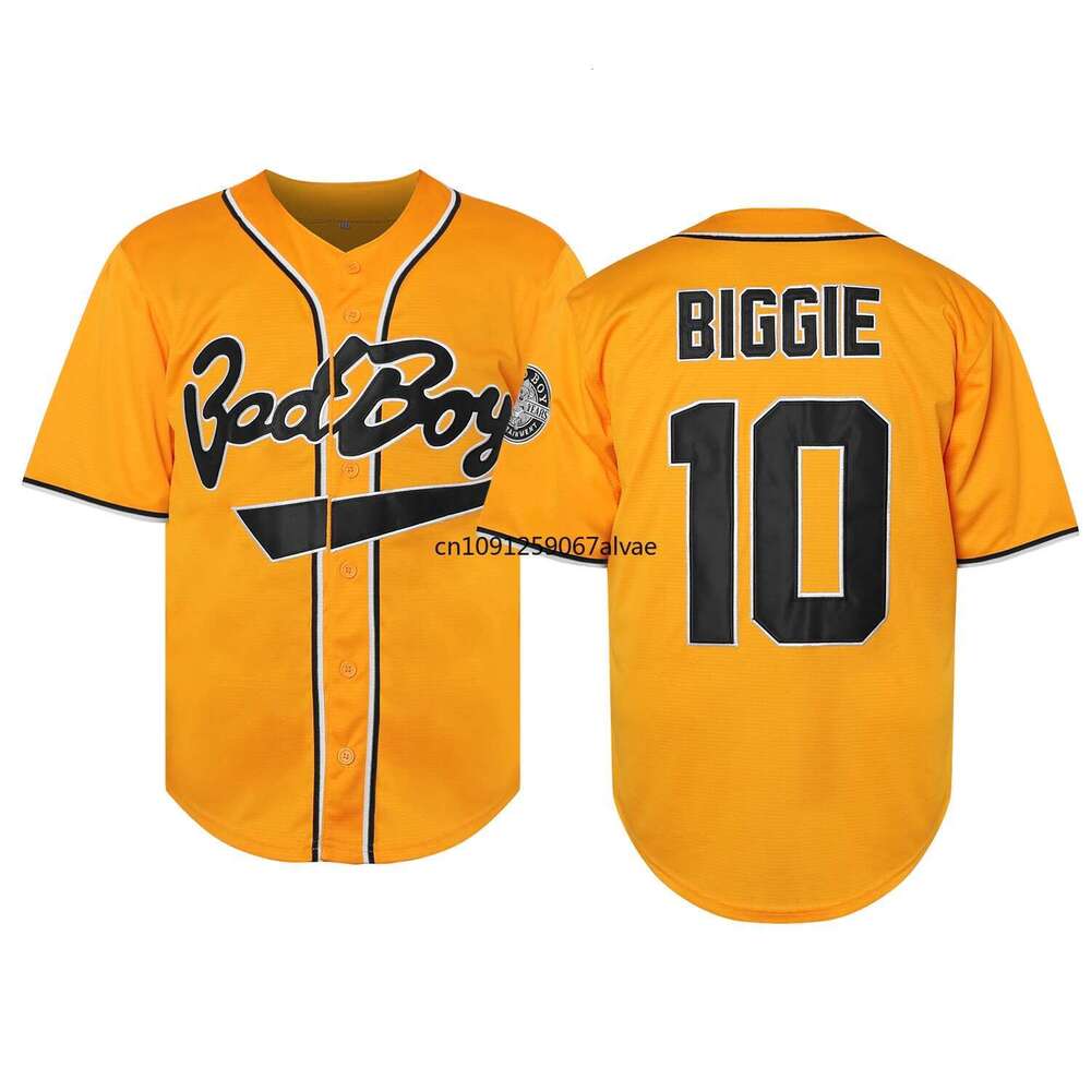 2025 Biggie Smalls 10 Badboy Baseball BG Movie Jersey Mens Shirt Cosplay Clothing All ed Us Size S-XXXL