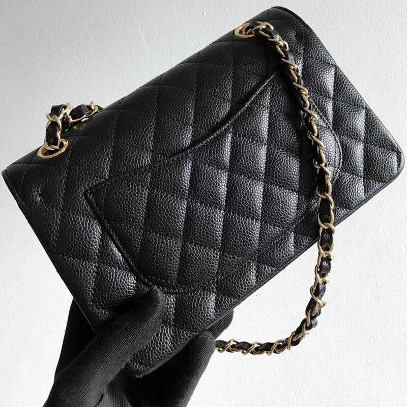 12A mirror quality Shoulder Bags Designer Bag Fang Pangzi Mini Classic Cowhide Diamond Grid CF Medium Lychee Pattern Caviar Chain Bag for Women