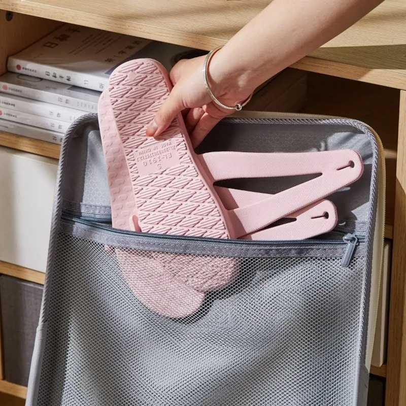 New Arrival Travel portable womens flat shoes with detachable sliders (1cm-3cm) travel non slip bathroom shoes womens EVA T250108