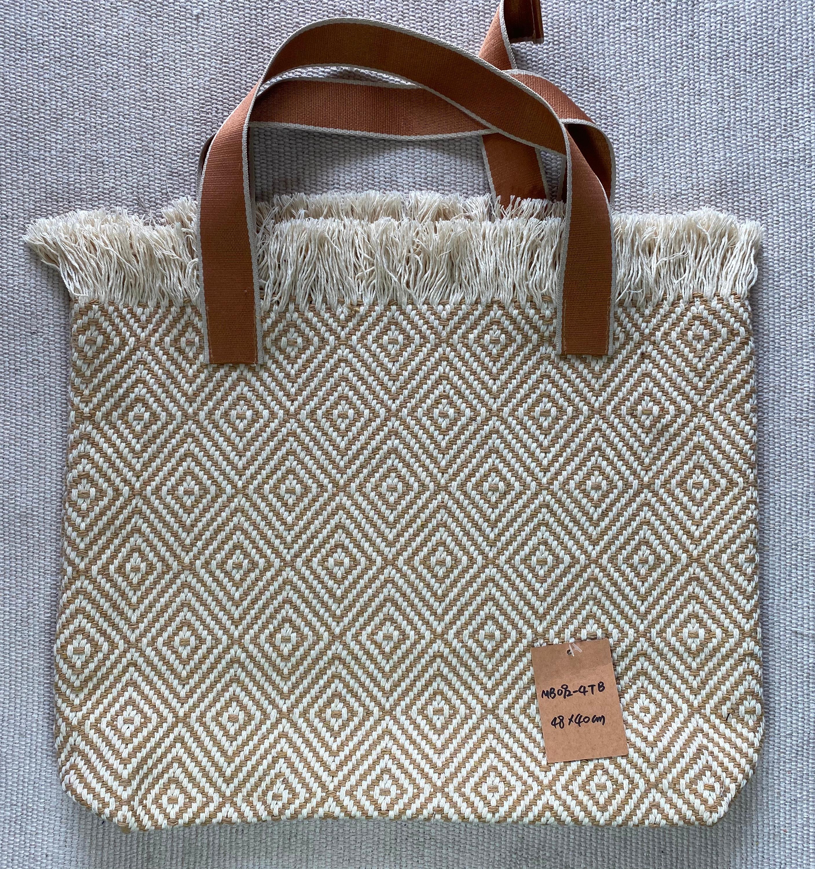 Authentic Handmade Coarse Fabric Shoulder Purse