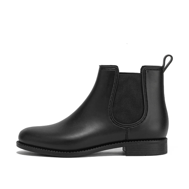 Womens Rain Boots Non-Slip Waterproof Wear-Resistant Short Fashion Boots Spring Fall Adult Ladies Rain Boots 250106