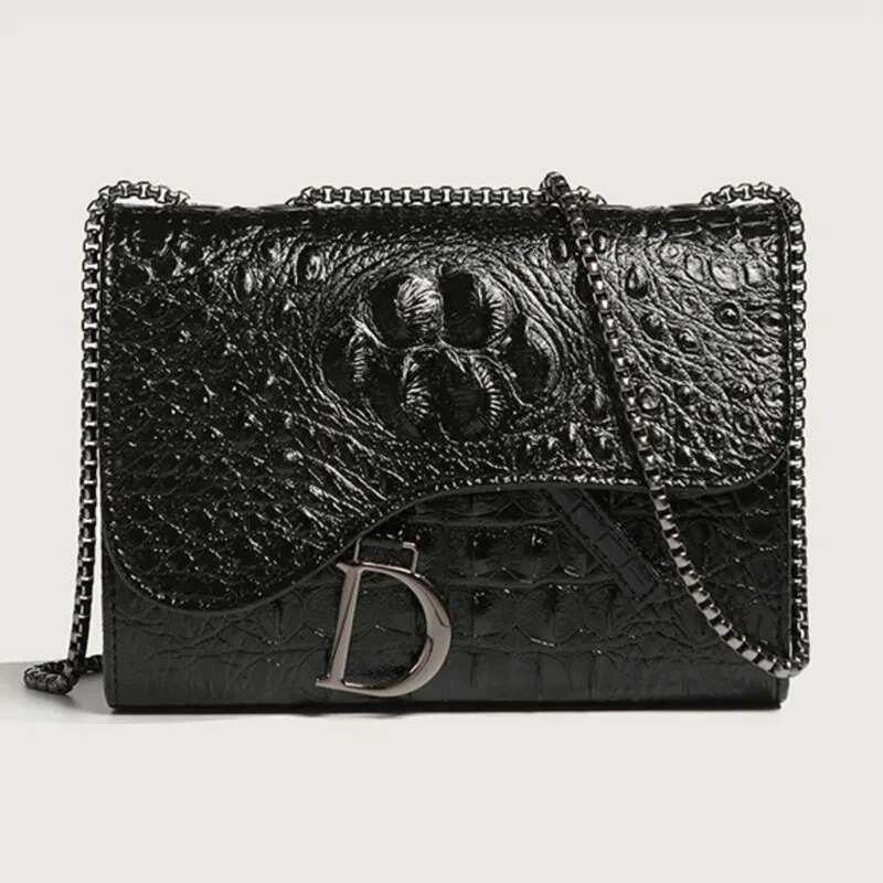2024 Women's Chain Crossbody Shoulder Ladies Leather Summer New Women PU Bag Female Small Square Clutch Bags Handbags