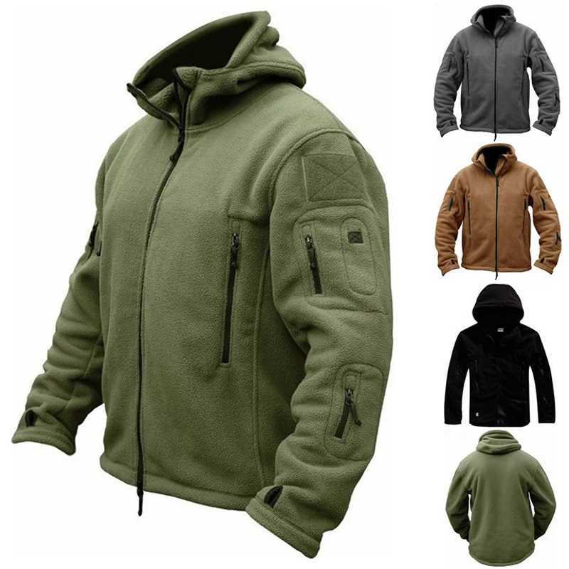 Mens clothing training tactical hoodie coat long sleeved warm mens sportswear hoodie W250108