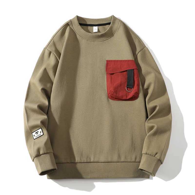 Autumn Spring 2024 Mens Sportswear Grey Blue Hip Hop Punk Pullover Street Clothing Casual Fashion Clothing Oversized 5XL W250108