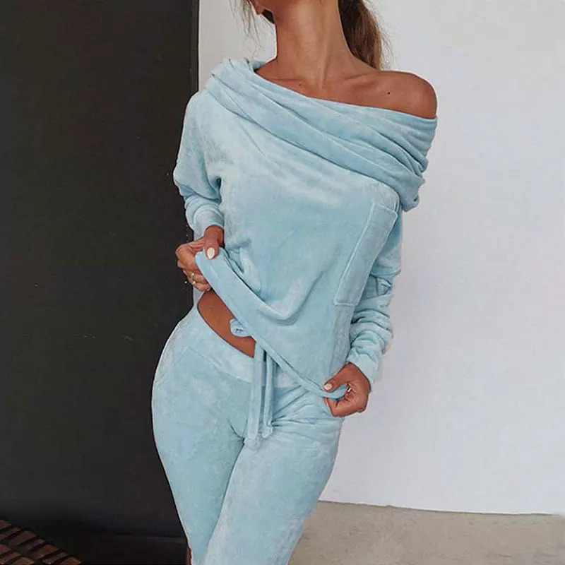 Sweatsuit Spring Outfits Women Sport Suit Zip Up Hoodie Jacket Sweaterpant Running Jogging Workout Casual Set Tracksuit 250106