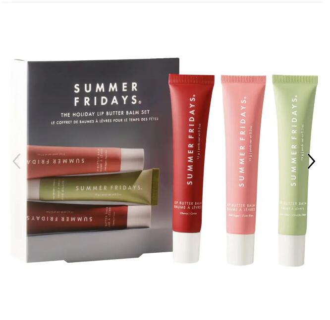 Summer Fridays 3pcs set cherry/Sweet Mint /Pink Sugar full size Moisturizing Care Lip Balm Smoothing Lasting Nourishment Women