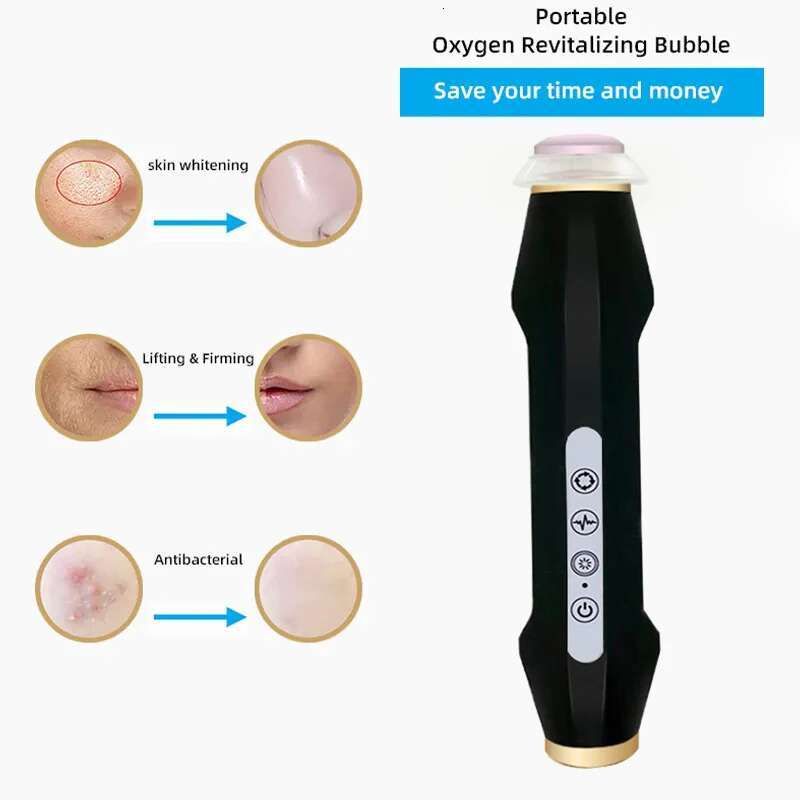 2024 New Design Handheld CO2 Bubble Pen Oxygenation Capsules Pods Rechargeable Skin Tightening hine Oxygen Facial Kit