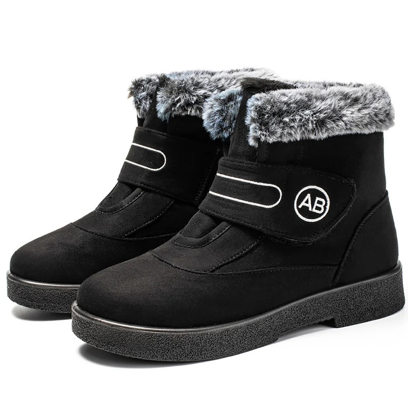Womens Boots Super Warm Ankle Boots For Women Fur Shoes Winter Shoes Woman Snow Boots For Winter Low Heels Shoes Botas Mujer 250103