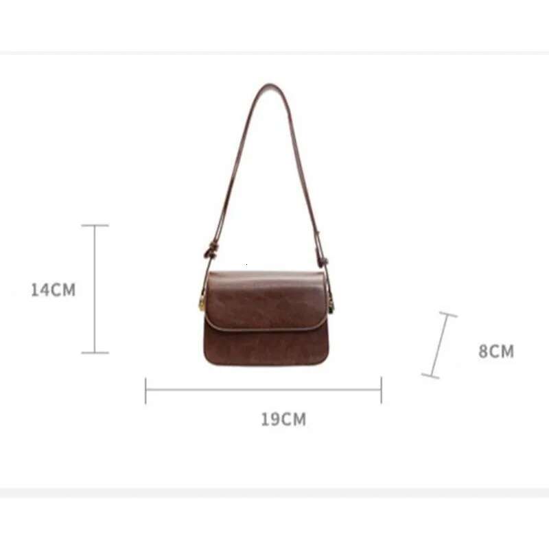 Women s New Fashion Shoulder Bag Trendy Crossbody Bag Designer Trendy Retro Single Shoulder Small Square Bag Solid Color Pu Leather Bag bag