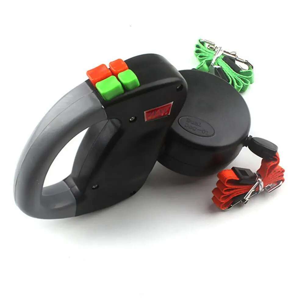 Dual Headed Pet Leashes Automatic Retractable Dogs Traction Rope Creative Double Dog Walking Leash Chain Pets Supplies