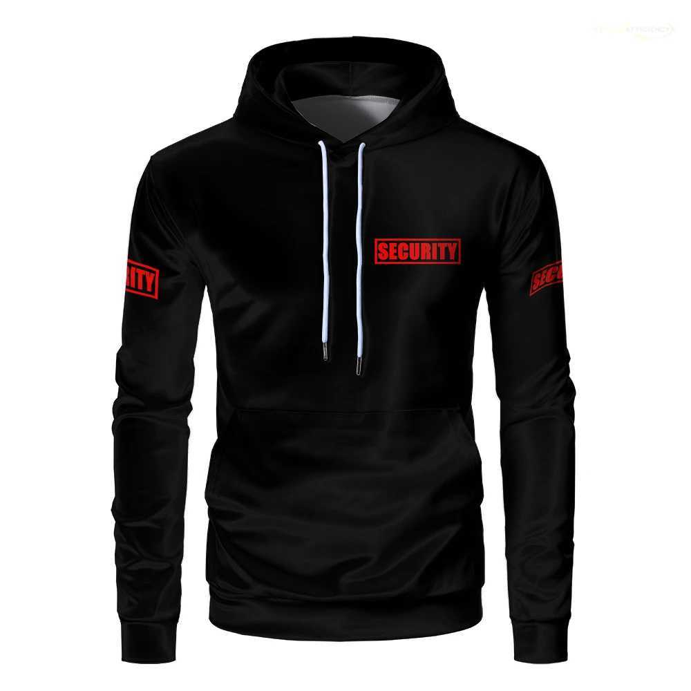 Classic Safety Uniform Mens Hoodie Bodyguard Professional Work Clothes Lightweight Breathable Harajuku Sweatshirt W250108