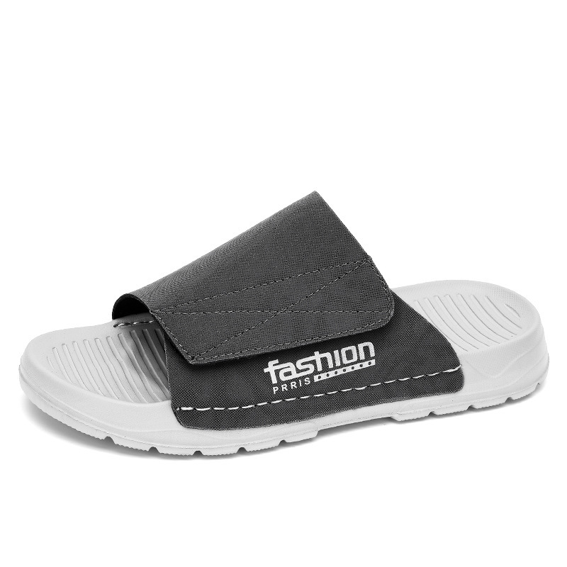 Men Slippers Fashion Flat hot Bottom Anti-slip Soft Beach Seaside Wear Triple Black White Grey Free shipping