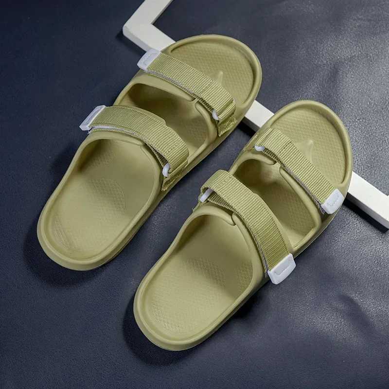 New Arrival Mens Slide Trend Mens Summer New Outdoor Beach Leisure Soft Bottom Sandals Fashion Womens Indoor Couple Non slip Slide T250108