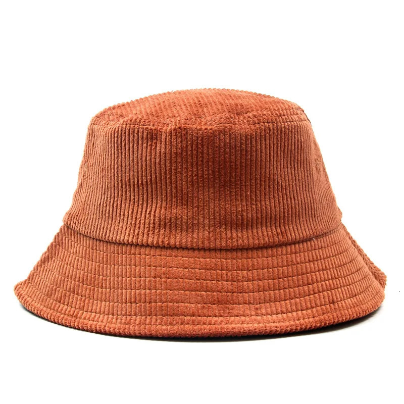Autumn Winter Retro Corduroy Bucket Hat Fashion er Streetwear Fisherman Caps Hats Beach Cap Outdoor Unisex Panama Hat 250107