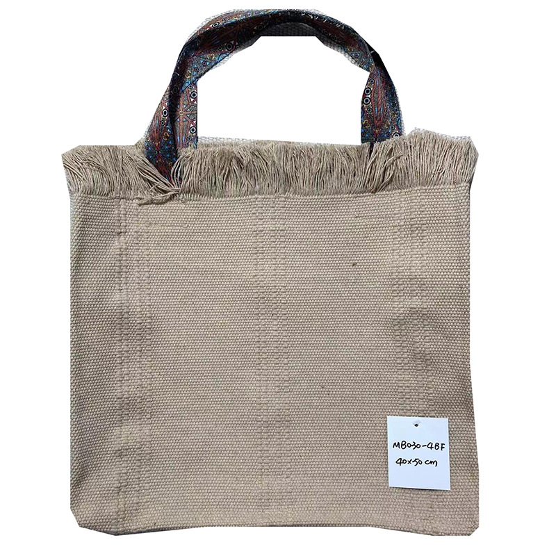 Natural Linen Weave Cross Body Satchel for Casual Wear