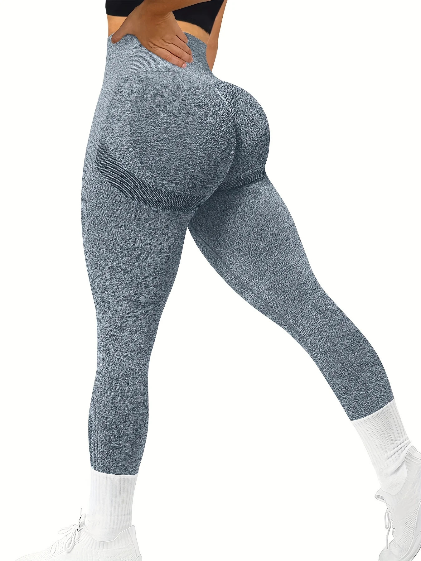 Seamless Butt Lifting Workout Leggings for Women High Waist Yoga Pants Compression Contour Tights 241231