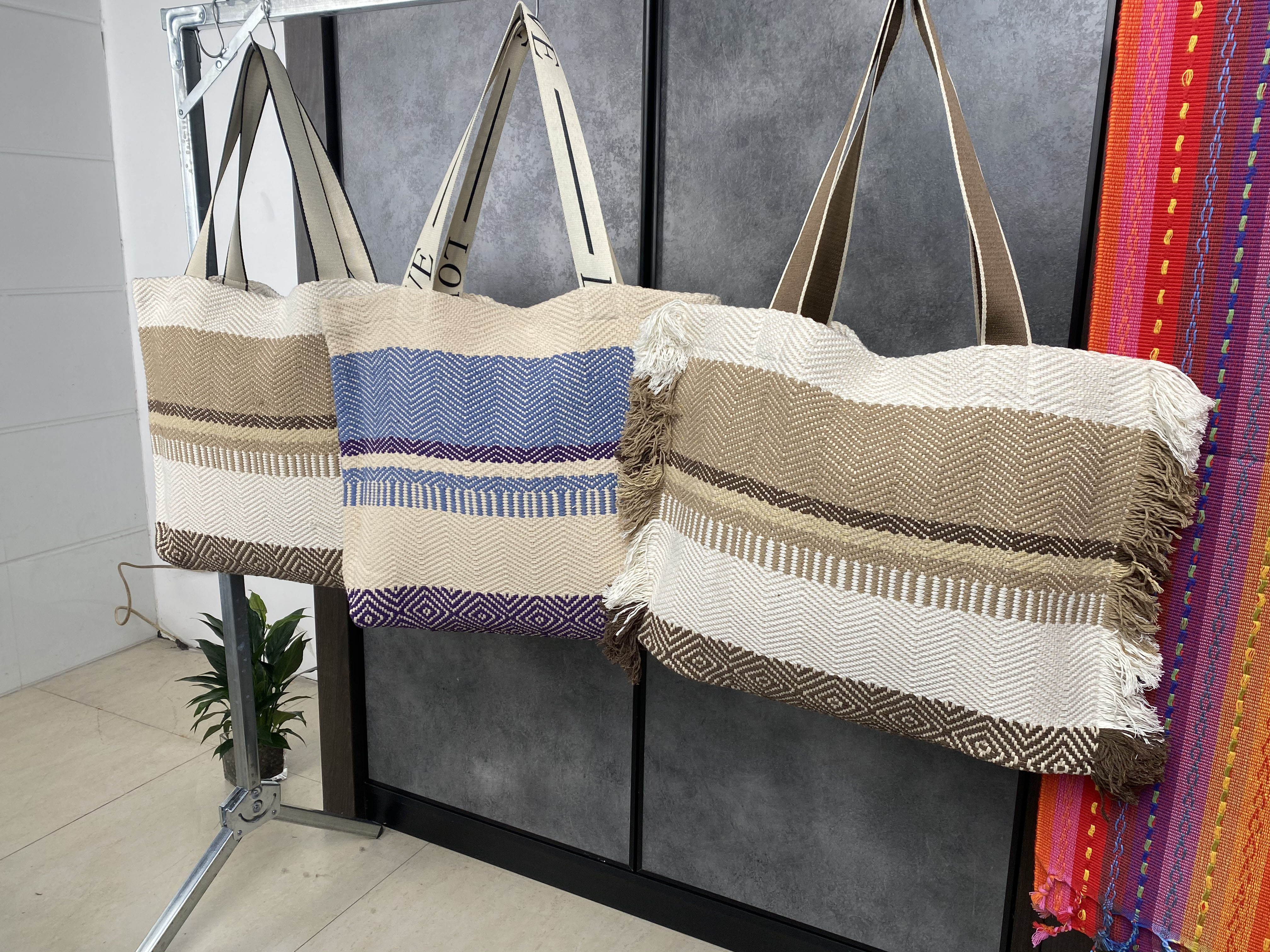 Traditional Woven Coarse Textile Folk Style Crossbody Purse