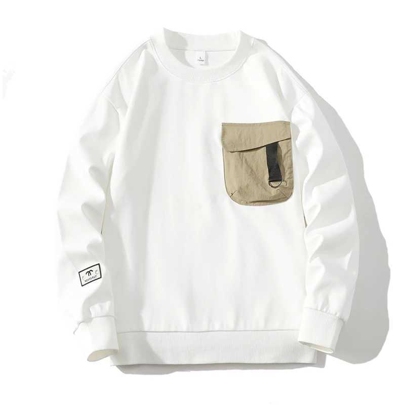 Autumn Spring 2024 Mens Sportswear Grey Blue Hip Hop Punk Pullover Street Clothing Casual Fashion Clothing Oversized 5XL W250108