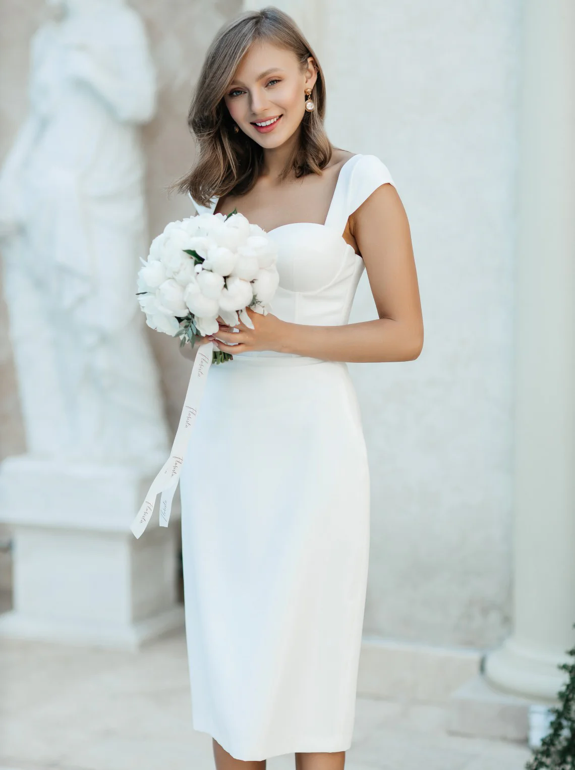 Simple Satin Short Wedding Dresses Mini Bridal Gowns After Wedding Brides Dresses A-Line Mini Dress For Women 2025 Robe De Mariee