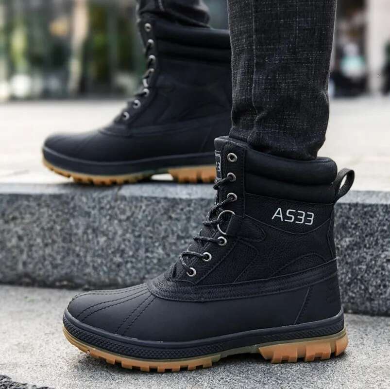 Ddmyoutdoor China Domestic Plus Size Outdoor Snow For Men Training Work Boots Waterproof Slip Resistant Keep Warm Winter Shoes