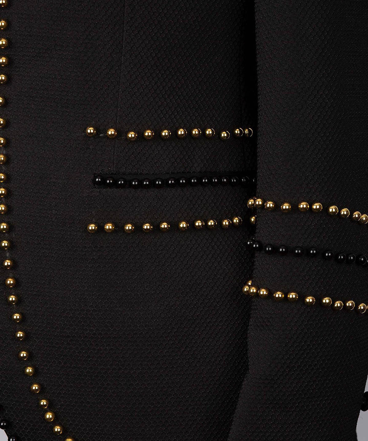 Exquisite Men Suits 1 Piece Set Jacket Beaded Pearls Wedding Tuxedos Peaked Lapel One Button Party Event Groom suit Customized High Quality