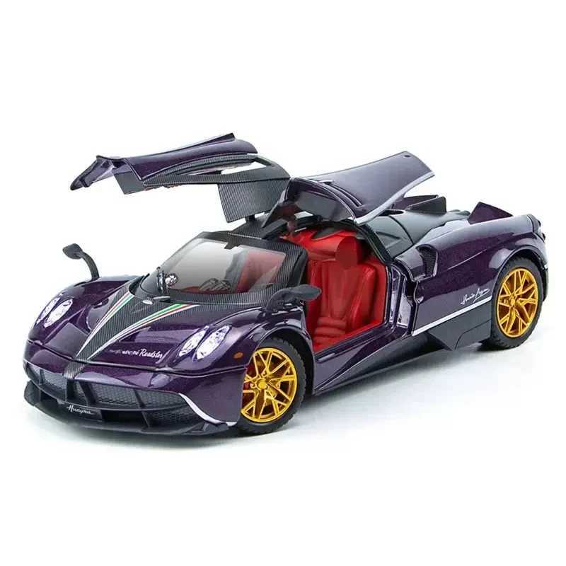 1 24 Car Alloy Model Super Sports Simulation Chinese Dragon for Pagani Childrens Toy Boy Collection Decoration Gift