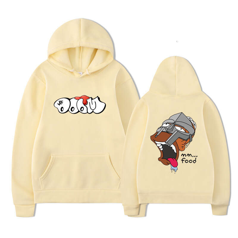 MF DOOM Rapper Hoodies Anime Print Streetwear Men