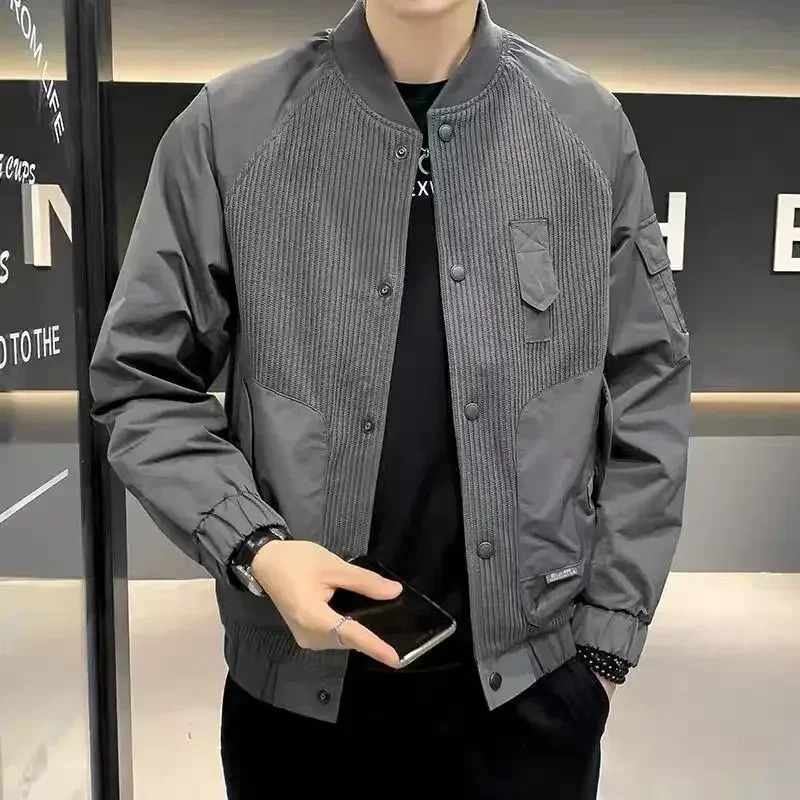 Mens Baseball Jackets In Male Coats Stylish Y2k er Fast Delvery Joker Cold Vintage Clothes Offer Trendy 250107