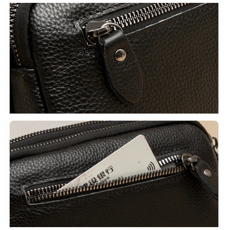 100% Genuine Leather Shoulder Bags For Women Rectangle Small Crossbody er Handbag Female Messenger Pocket 250106