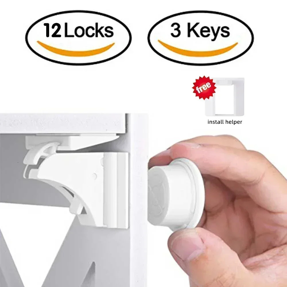 Magnetic Childrens Lock for Cabinet Door Safety A MustHave Parents Drawer Baby Protection 241230