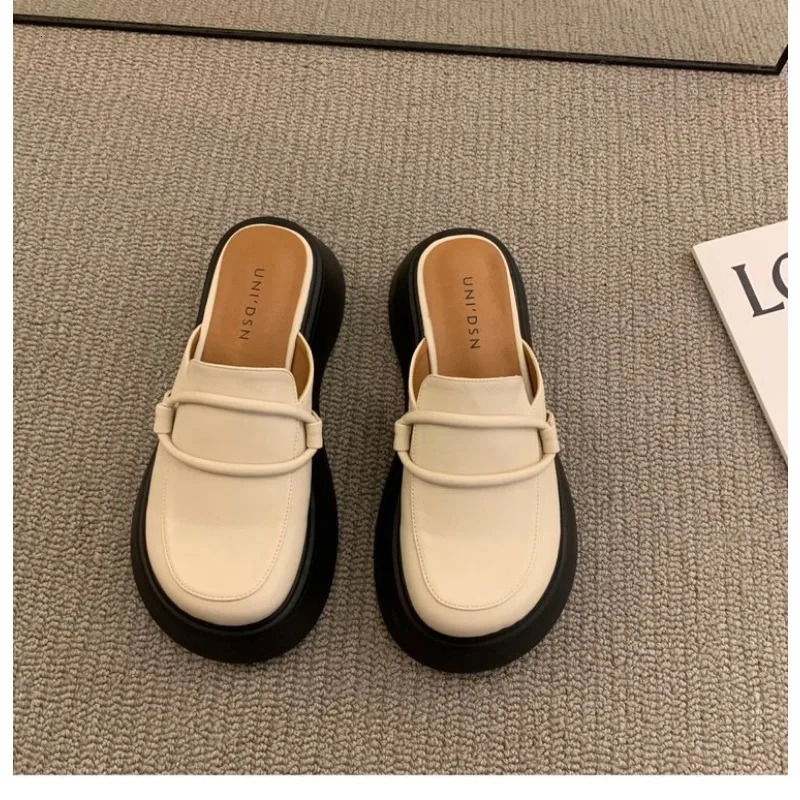 Women Slippers Platform Mules Shoes Fashion Slides Dress Sandals Summer Pumps Party er Flip Flops Mujer Zapatillas 250107