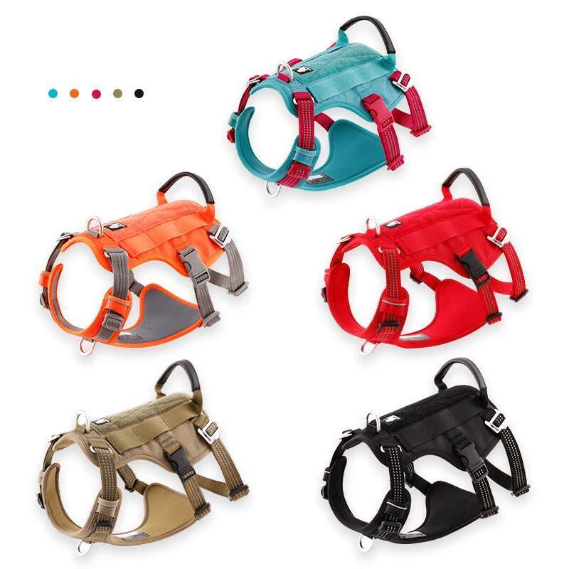Truelove Escape Proof No Pull Reflective Adjustable Soft Padded Pet Vest Service Dog Harness Handle Climbing Tlh7011