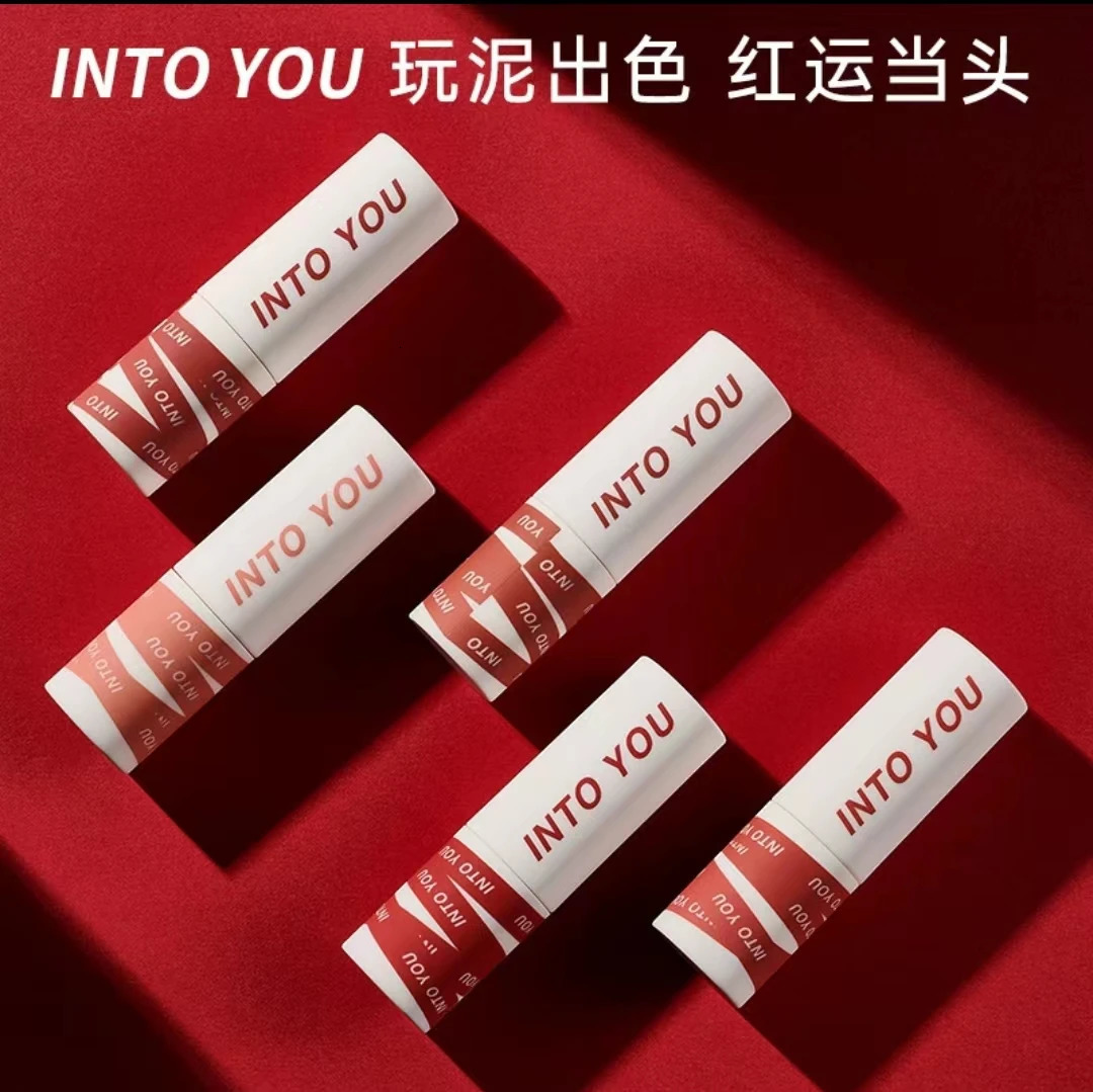 INTO YOU Make up Lip Gloss miltcolor Matte Velvet Lipstick Waterproof Red Lip Tint Lip Glaze Beauty Cosmetics lipstick lipgloss 250108