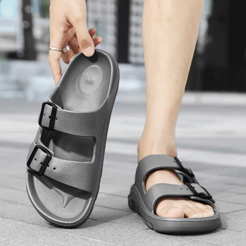 New Arrival Explosive Style mens slippers with casual and non slip design fashionable and simple mens sandals trendy and fully matched with Eva Beach 
