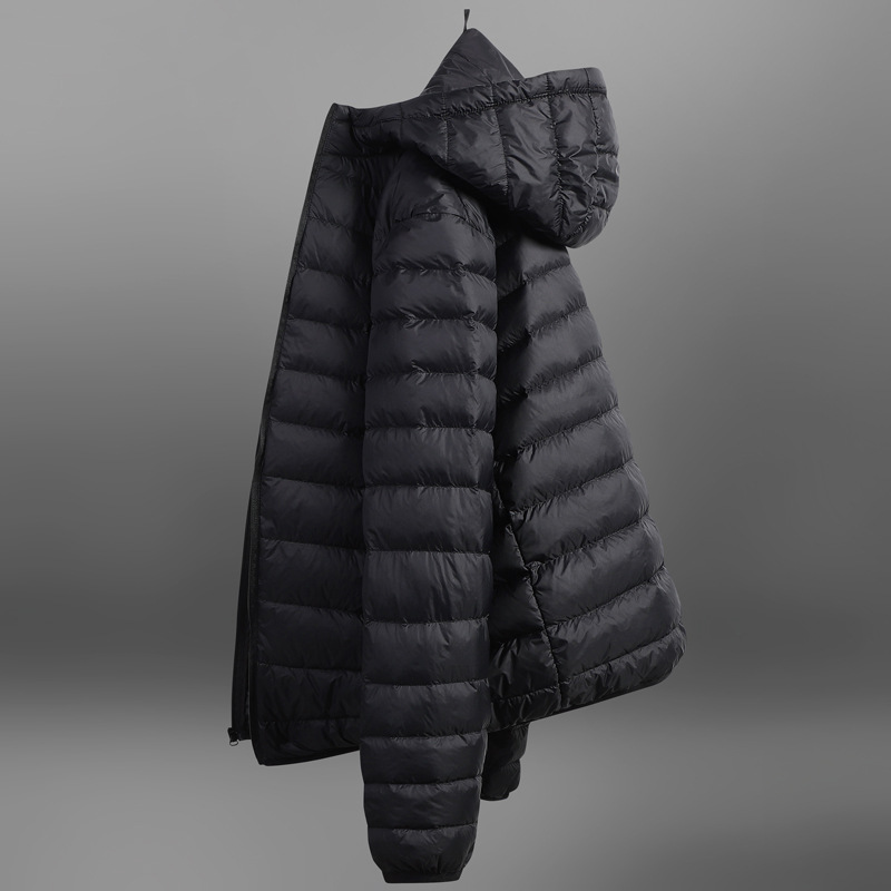 Elegant Men's Cold Weather Jacket Featuring Thermal Cotton Fabrication, Soft Cashmere Blend, and Secure Zipped Collar Closure