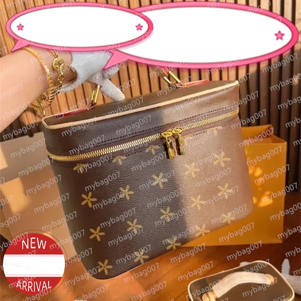 Nice Vanity Makeup Designer Bag for Womens Luxury Handbag Leather Make Up Toiletry Clutch Bags Cross Body Shoulder Totes Cosmetic Cosmetic Bags