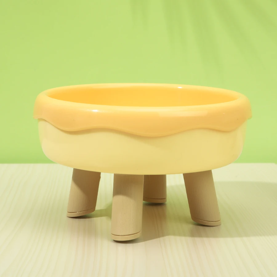 175691 Ceramic cat bowl, natural material, fired at high temperature, solid and smooth, easy to clean and non-toxic