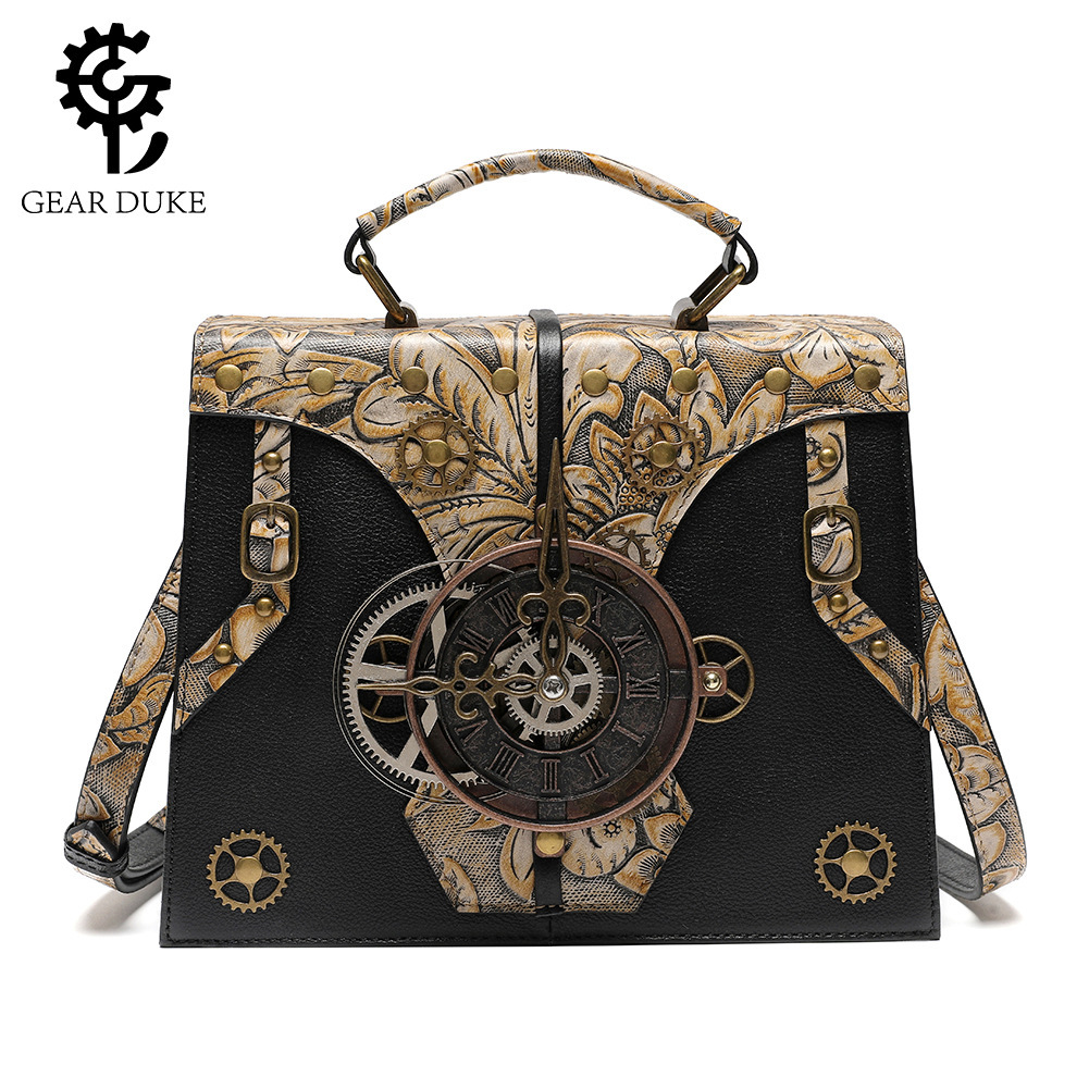 New Genuine Leather Small Emed Handbag Wind Cowhide Women's One Shoulder Diagonal Straddle Bag