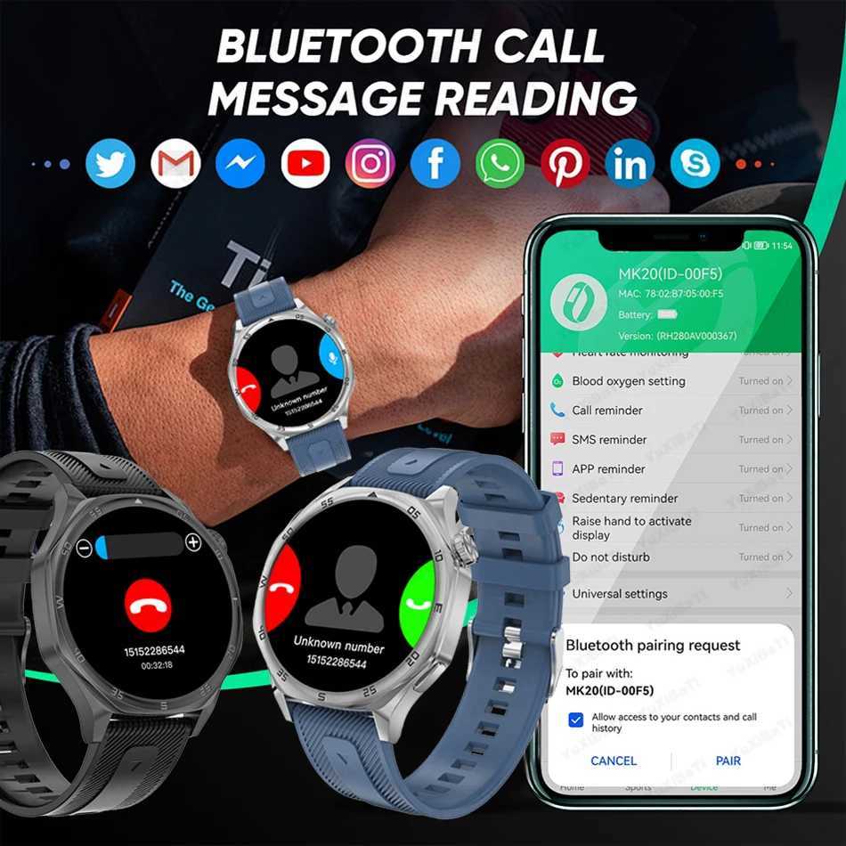 GT5 Pro Smart Watch Men Watch GT 5 4GB Memory 360*360 AMOLED HD Sn Heart rate GPS NFC etooth Call Compass Man SmartwatchXJ250108