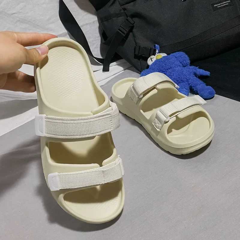 New Arrival Mens Slide Trend Mens Summer New Outdoor Beach Leisure Soft Bottom Sandals Fashion Womens Indoor Couple Non slip Slide T250108