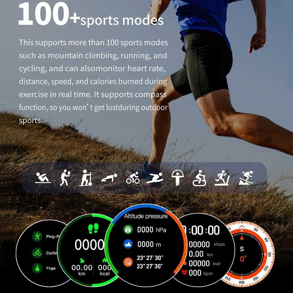 New For Galaxy Watch 6 Classic Smartwatch Men AMOLED HD Sn Voice Assistant ethoth Call NFC Smart Watch for WomenXJ250513