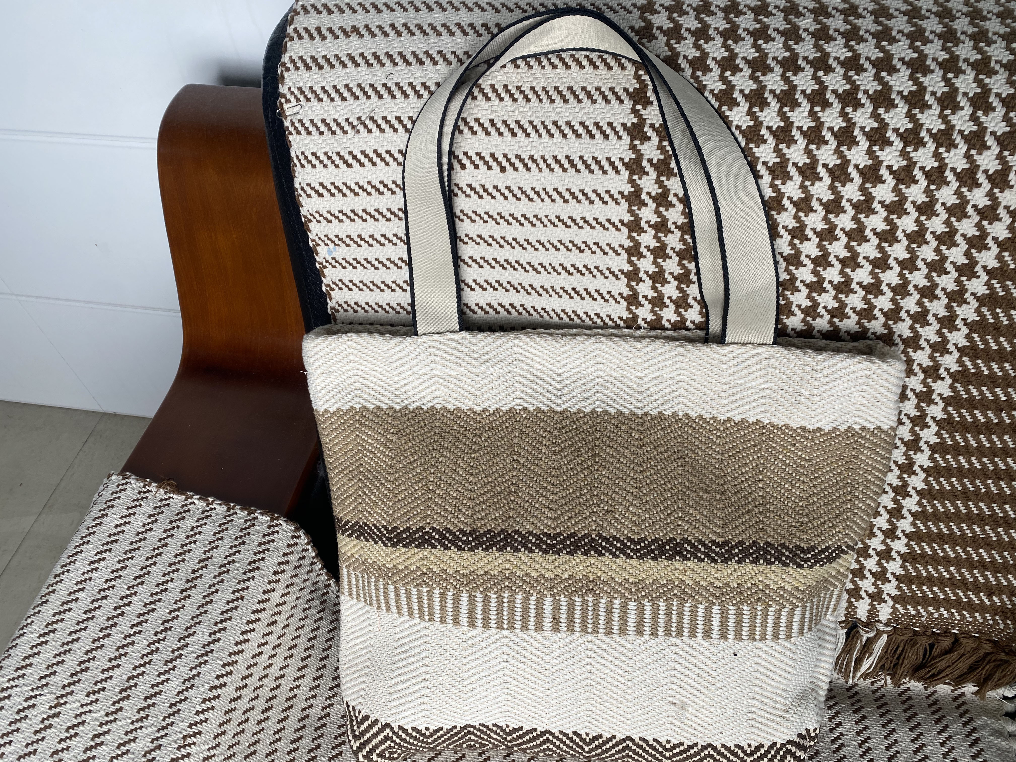 Traditional Woven Coarse Textile Folk Style Crossbody Purse