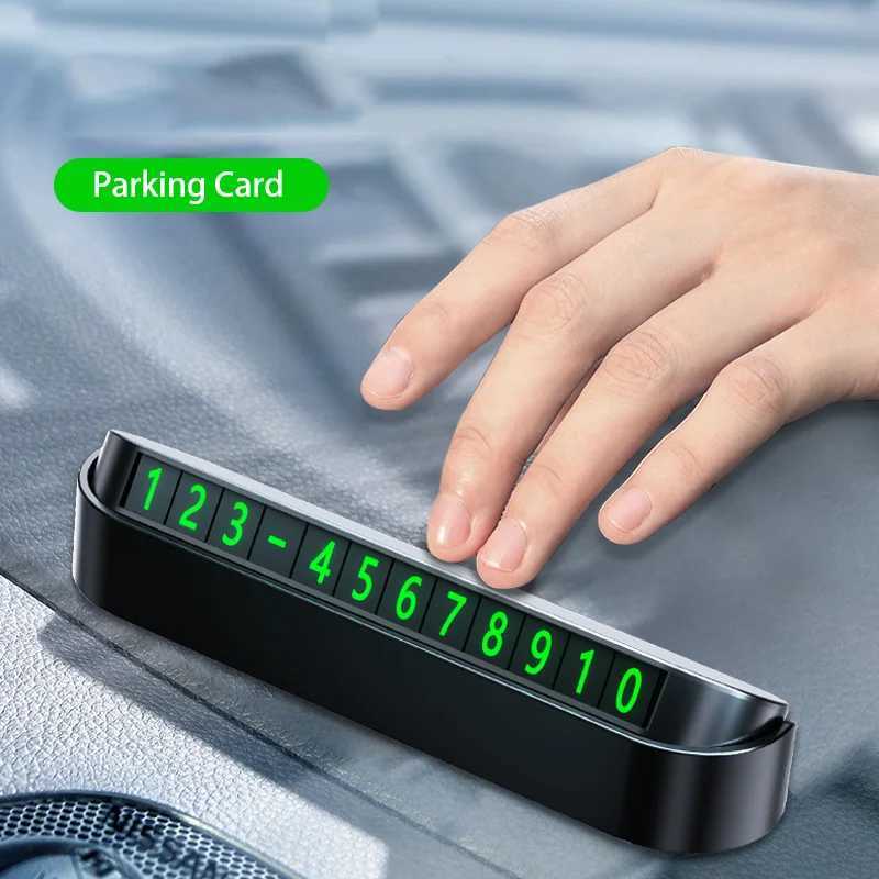 Interior Decorations Luminous Car Temporary Parking Card Phone Number for Mini One Cooper R50 R52 R53 R55 R56 R60 R6 H250108