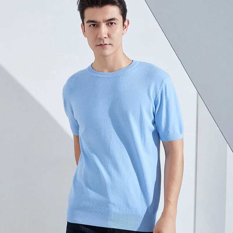High Quality Ultra fine Merino wool T-shirt mens bottom shirt with breathable and fast drying wick odorless short sleeved T-shirt T250108