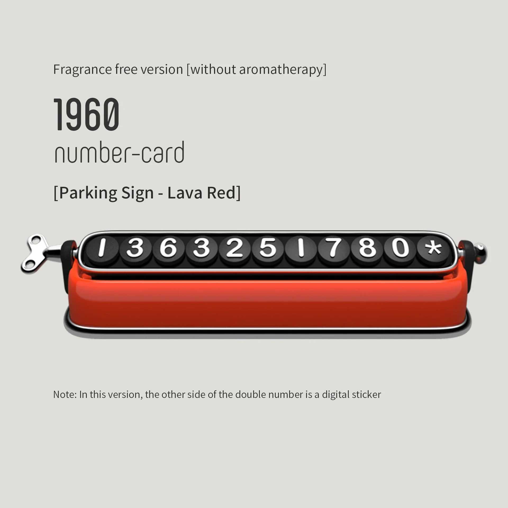 Interior Decorations Retro parking phone number dual number temporary card automatic parking sign mobile phone board car interior accessories H250108
