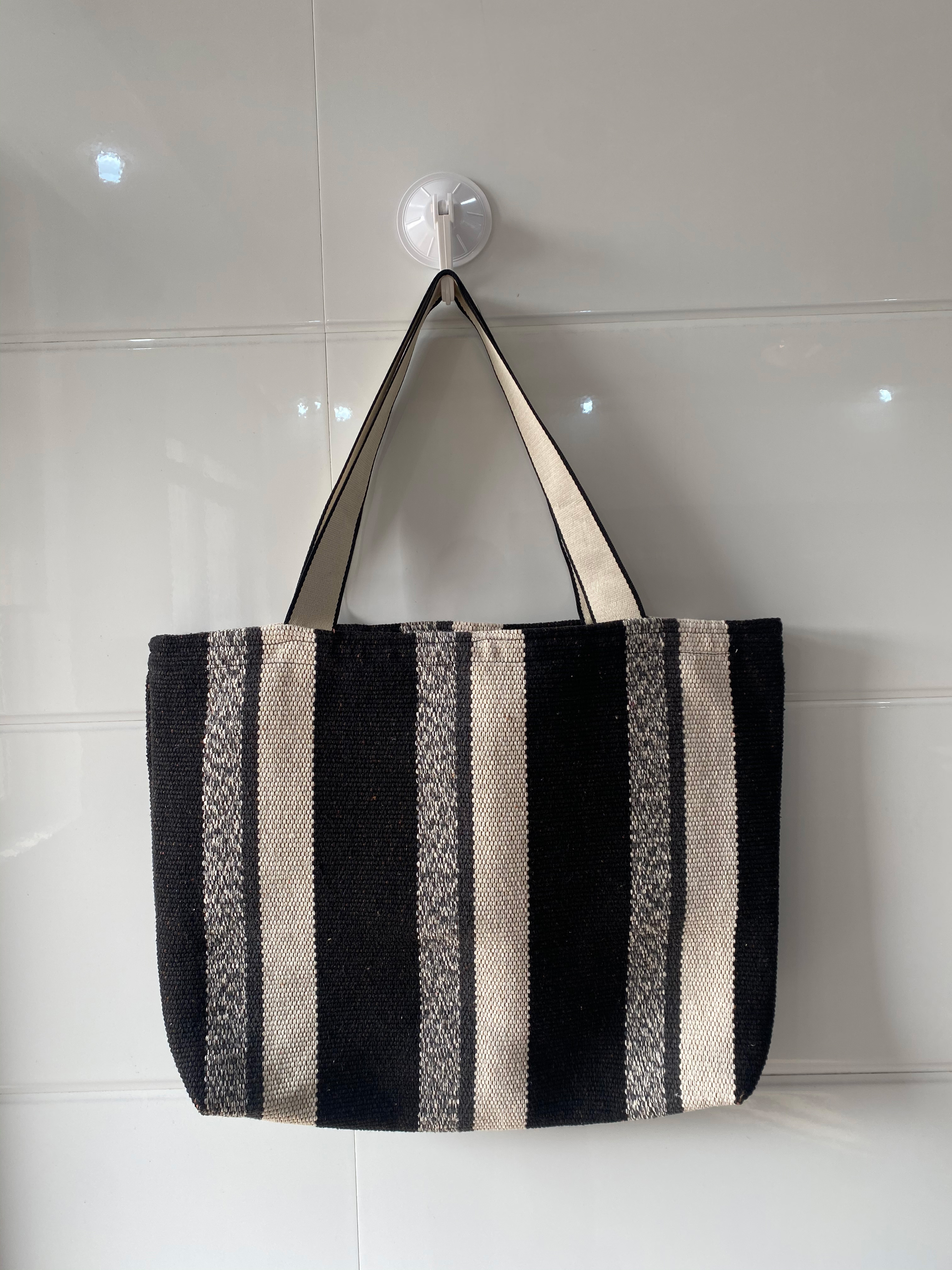 Hand-woven Vintage Linen Crossbody Bag