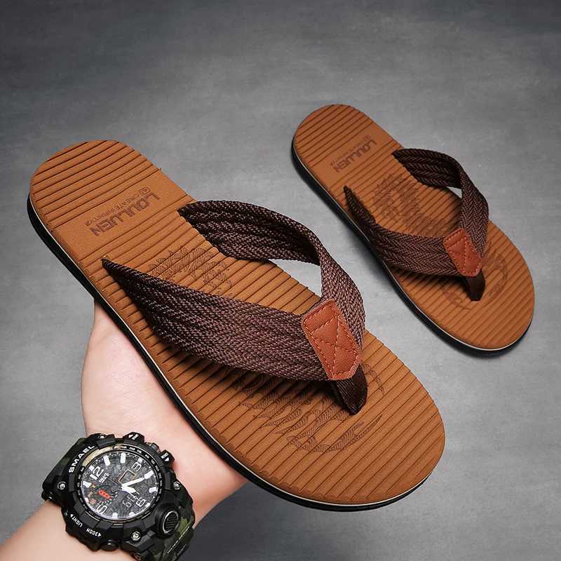 New Arrival High quality brand flip cover mens summer beach slide mens fashion breathable hot selling casual mens flip cover summer outdoor T250108